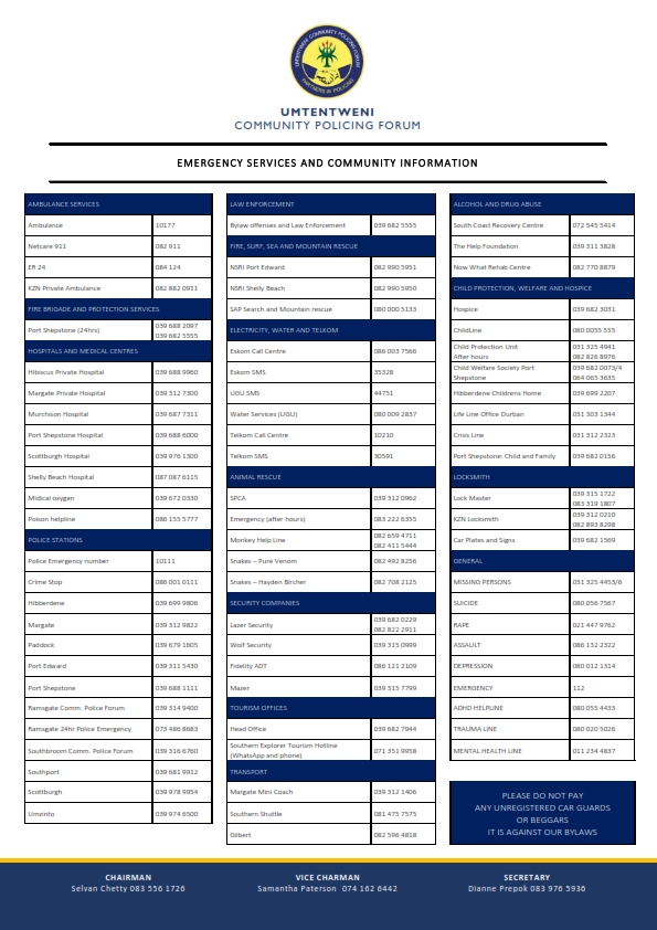 EMERGENCY SERVICES AND COMMUNITY INFORMATION_001